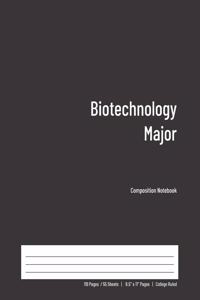 Biotechnology Major Composition Notebook