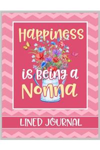 Happiness is being a Nonna Lined Journal