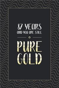 87th Birthday Notebook