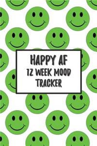 Happy AF 12 Week Mood Tracker