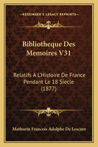 Bibliotheque Des Memoires V31
