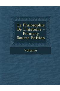 La Philosophie de L'Histoire