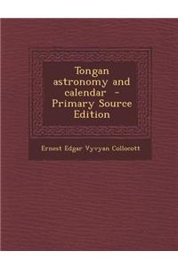 Tongan Astronomy and Calendar