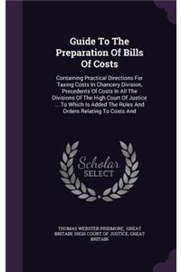 Guide To The Preparation Of Bills Of Costs