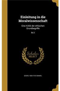 Einleitung in die Moralwissenschaft