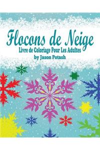 Flocons de Neige Livre de Coloriage Pour Les Adultes