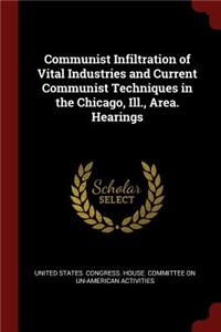 Communist Infiltration of Vital Industries and Current Communist Techniques in the Chicago, Ill., Area. Hearings