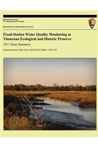 Fixed-Station Water Quality Monitoring at Timucuan Ecological and Historic Preserve