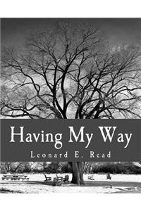 Having My Way