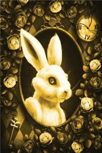 Alice in Wonderland Modern Journal - Outwards White Rabbit (Yellow)