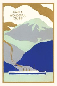 Vintage Journal Ocean Liner Cruise with Mountains