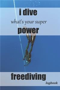 Freediving logbook, journal