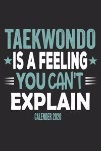 Taekwondo Is A Feeling You Can't Explain Calender 2020