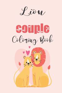 Lion Couple Coloring Book