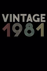 Vintage 1981 Notebook Birthday Gift