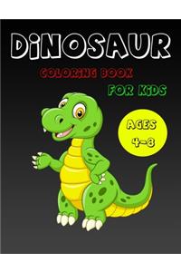 Dinosaur Coloring Book for Kids Ages 4-8