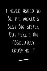 I never asked to be the World's Best Big Sister