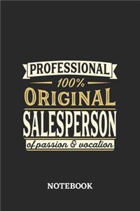 Professional Original Salesperson Notebook of Passion and Vocation