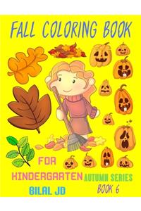 Fall Coloring Book for Kindergarten