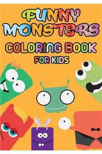 Funny Monsters - Coloring book for kids
