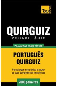 Vocabulário Português-Quirguiz - 7000 palavras mais úteis