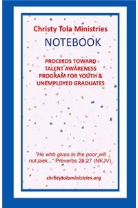 Christy Tola Ministries Notebook (Blue)