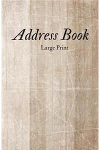 Address Book Large Print