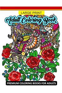 Large Print Adult Coloring Book