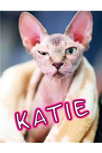 Katie: Personalized Journal, Notebook, Diary, 105 Lined Pages, Large Size Book 8 1/2 X 11