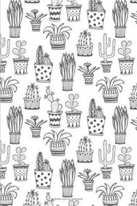 Bullet Journal Notebook: Cute Cactus - 1/4 Dot Matrix Notebook - Cute Bullet Journal for Planner and Notebook
