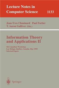 Information Theory and Applications II