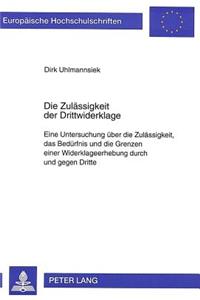Die Zulaessigkeit der Drittwiderklage