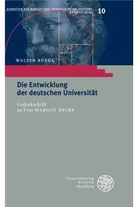 Die Entwicklung Der Deutschen Universitat
