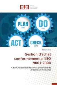 Gestion d'Achat Conformément a l'Iso 9001