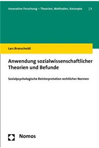 Anwendung Sozialwissenschaftlicher Theorien Und Befunde