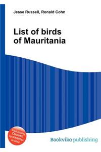 List of Birds of Mauritania