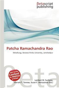 Patcha Ramachandra Rao