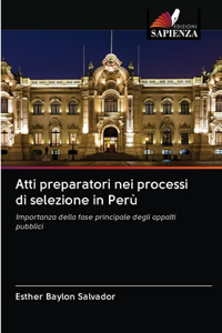 Atti preparatori nei processi di selezione in Perù