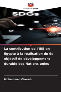 La contribution de l'IRB en Égypte à la réalisation du 9e objectif de développement durable des Nations unies