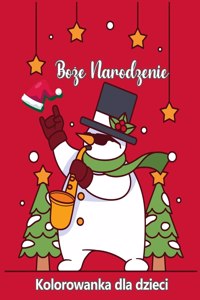Boże Narodzenie kolorowanka dla dzieci w wieku 4-8 lat