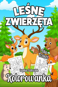 Leśne Zwierzęta Kolorowanka Dla Dzieci
