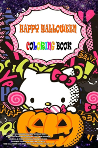 Happy Halloween Coloring Book For Kids