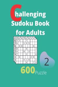 Challenging Sudoku Book for Adults Volume 2