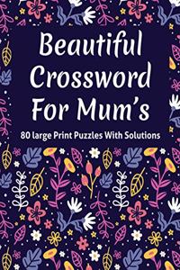 Beautiful Crossword For Mum's