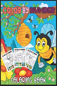 Color by number coloring book