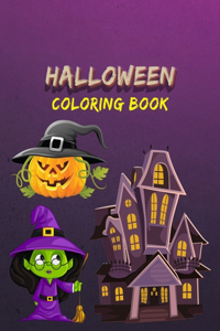 Halloween Coloring Book: Spooky Characters, and Relaxing Fall Designs; Witches and Ghouls Coloring Pages for Kids to Color, Hours Of Fun Guaranteed !