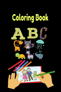 Coloring Book ABC: Animals Alphabet Coloring Page