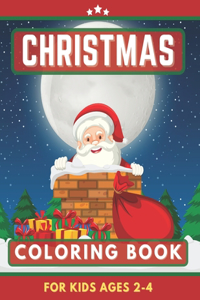 Christmas Coloring Book For Kids 2-4