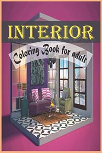 Interior Coloring Book For Adult