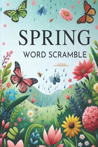 Spring Word Scramble Large Print